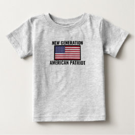 T-shirt Pour Bébé Chemise bébé Patriotique Nouvelle Génération