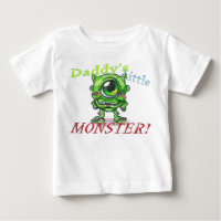 Chemise bébé petit monstre de papa