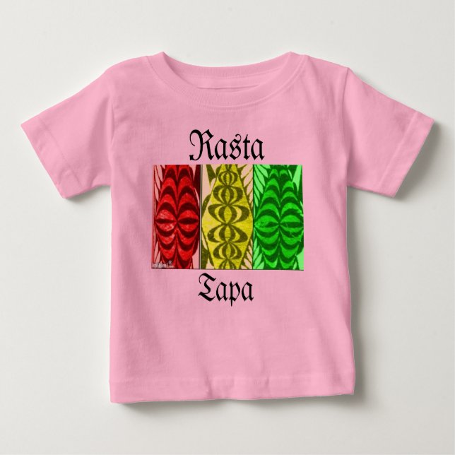T-shirt Pour Bébé Chemise bébé Rasta Tapa (Devant)