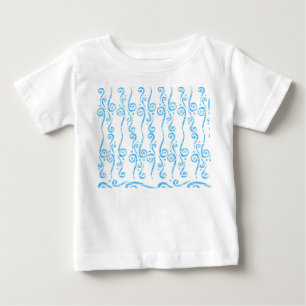 T-shirt Pour Bébé Chemise bébé Tourbillons Bleus