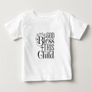 T-shirt Pour Bébé Chemise bébé vêtements Dieu bénisse cet enfant