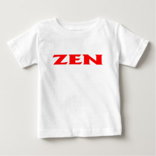 T-shirt Pour Bébé Chemise blanche pour bébé rouge zen