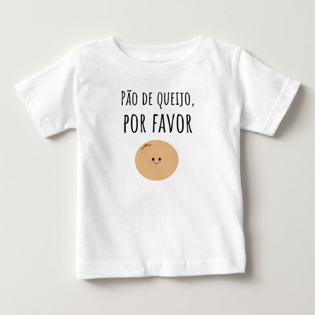 T-shirt Pour Bébé Chemise brésilienne Pão de Queijo (Devant)