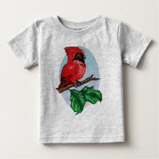 T-shirt Pour Bébé Chemise cardinale 2 de bébé mignon