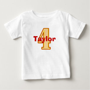 T-shirt Pour Bébé Chemise Circus Quatrième Anniversaire