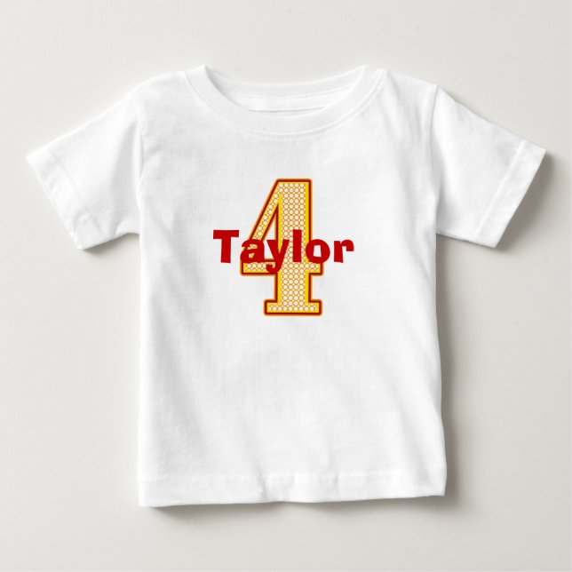 T-shirt Pour Bébé Chemise Circus Quatrième Anniversaire (Devant)