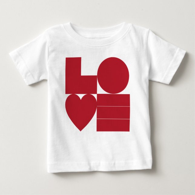 T-shirt Pour Bébé Chemise d'amour graphique (Devant)