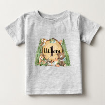 Chemise d'anniversaire de Forest Woodland Animal