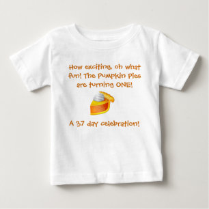 T-shirt Pour Bébé Chemise d'anniversaire de tarte de citrouille