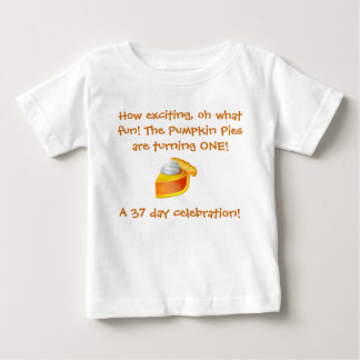 T-shirt Pour Bébé Chemise d'anniversaire de tarte de citrouille
