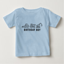 Chemise d'anniversaire garçon de construction pour