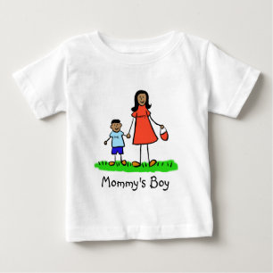 T-shirt Pour Bébé Chemise d'art de famille personnalisée mère et fil