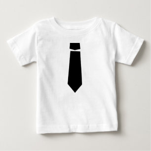 T-shirt Pour Bébé Chemise de base en Cravate noire