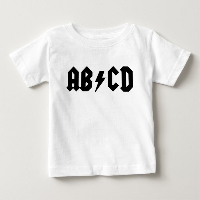 T-shirt Pour Bébé Chemise de bébé d'AB/CD (Devant)