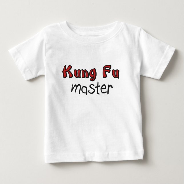 T-shirt Pour Bébé Chemise de bébé de Kung Fu (Devant)