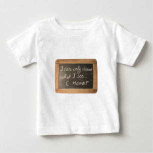T-shirt Pour Bébé Chemise de bébé de Monet de la citation de