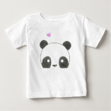 Chemise de bébé d'ours panda