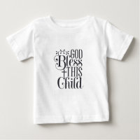 Chemise de bébé vêtement chrétien Dieu bénit cet e