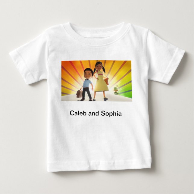 T-shirt Pour Bébé Chemise de Caleb et de Sophia (Devant)