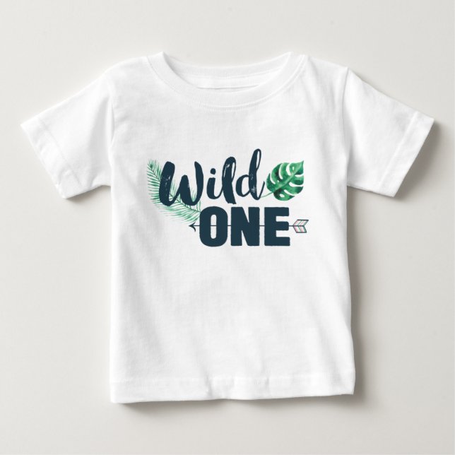 T-shirt Pour Bébé Chemise de fête d'anniversaire sauvage (Devant)