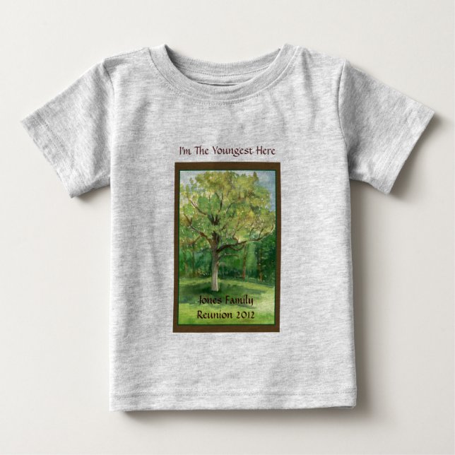 T-shirt Pour Bébé Chemise de la Réunion de famille, plus jeune, (Devant)