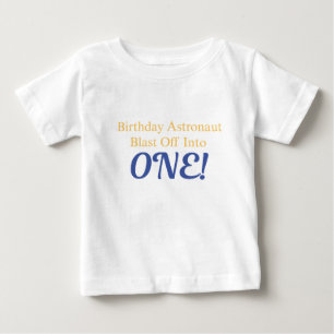 T-shirt Pour Bébé Chemise de naissance d'astronaute pour un an