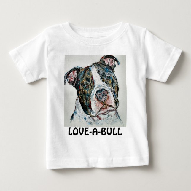 T-SHIRT POUR BÉBÉ CHEMISE DE NOURRISSON DE LOVE-A-BULL (Devant)