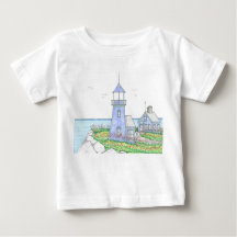 Chemise de phare pourpre; bébé