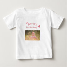 Chemise de photo personnalisée pour le premier ann