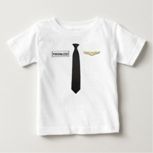 T-shirt Pour Bébé Chemise de pilote personnalisée, vêtements pour en