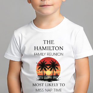 T-shirt Pour Bébé Chemise de plage Reunion Family