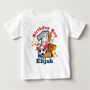 T-shirt Pour Bébé Chemise de premier anniversaire garçon d'anniversa