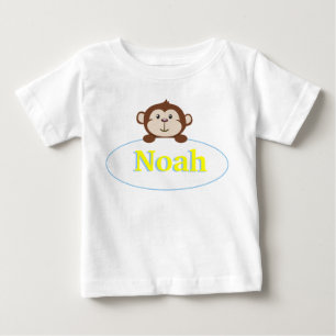 T-shirt Pour Bébé Chemise de singe personnalisée par garçons