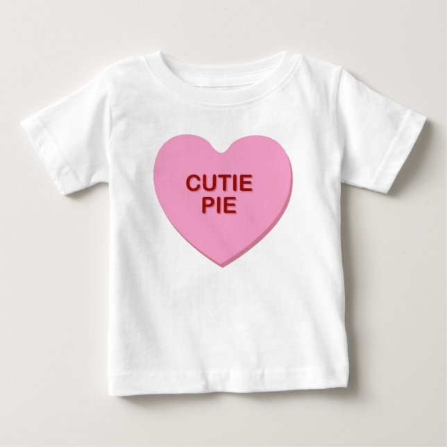 T-shirt Pour Bébé Chemise de tarte de Cutie (Devant)