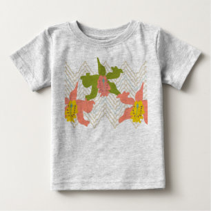 T-shirt Pour Bébé chemise de textile d'orchidée