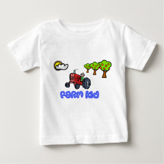 T-shirt Pour Bébé Chemise de tracteur d'enfant de ferme