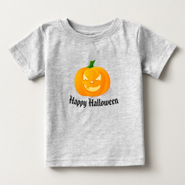 T-shirt Pour Bébé Chemise d'Halloween bébé (Devant)