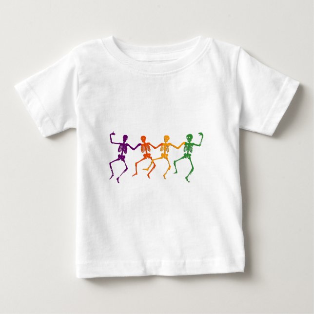 T-shirt Pour Bébé Chemise d'Halloween pour danser (Devant)