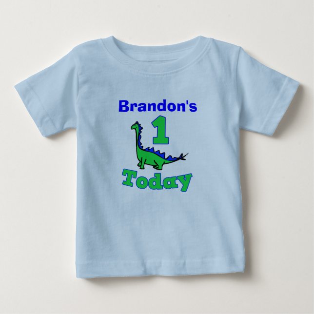 T-shirt Pour Bébé Chemise Dinosaur Premier anniversaire (Devant)