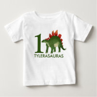 Chemise Dinosaure Personnalisée Anniversaire 1er a