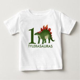 T-shirt Pour Bébé Chemise Dinosaure Personnalisée Anniversaire 1er a