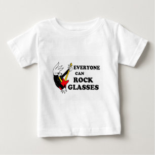 T-shirt Pour Bébé Chemise d'oiseau en verre de Rockin