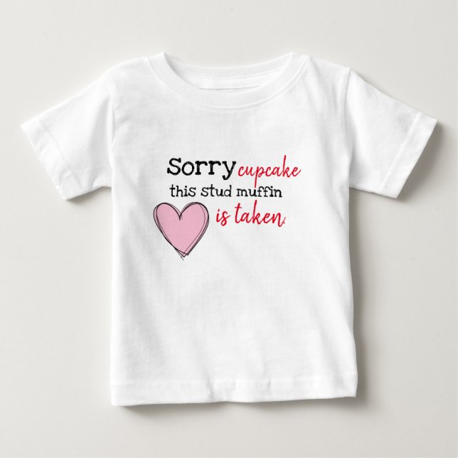 T-shirt Pour Bébé chemise drôle du jour de valentine pour l'enfant (Devant)