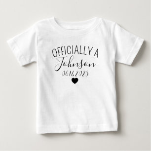 T-shirt Pour Bébé Chemise enfant du jour d'adoption personnalisée, N