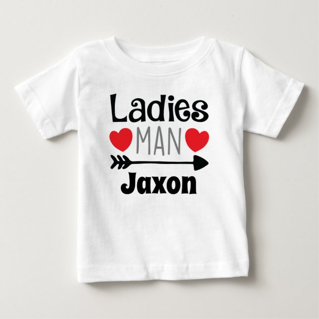 T-shirt Pour Bébé Chemise féminine féminine de Saint-Valentin person (Devant)