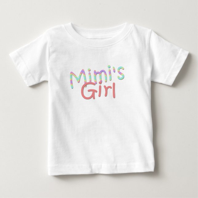 T-shirt Pour Bébé Chemise fille de Mimi (Devant)