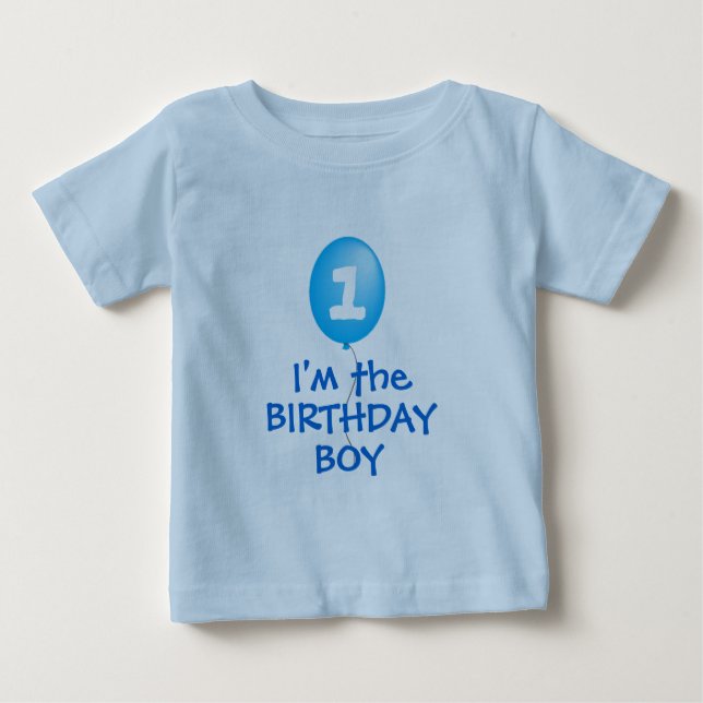 T-shirt Pour Bébé chemise garçon premier anniversaire (Devant)