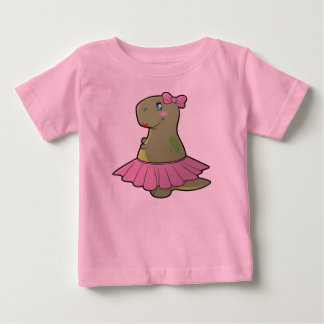 T-shirt Pour Bébé Chemise hérissée par T-Rex de dinosaure de filles