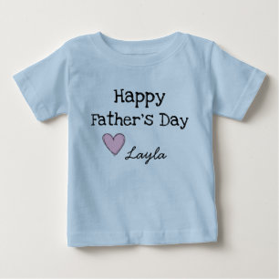 T-shirt Pour Bébé Chemise heureuse de fête des pères