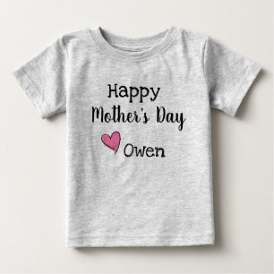 T-shirt Pour Bébé Chemise heureuse de jour de mères
